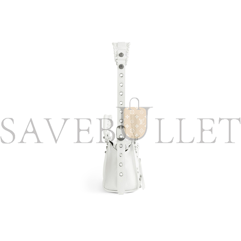 BALENCIAGA WOMEN'S NEO CAGOLE XS HANDBAG IN WHITE 700940210B09104 (26*17.8*11.4cm) BALENCIAGA WOMEN'S NEO CAGOLE XS HANDBAG IN WHITE 700940210B09104 (26*17.8*11.4cm)